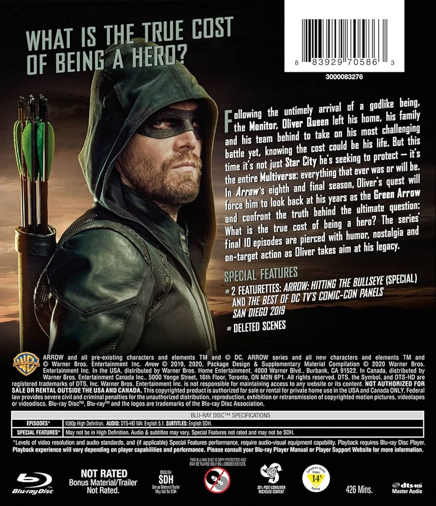 Amazon.com: Arrow: The Eighth and Final Season (Blu-ray) : Stephen