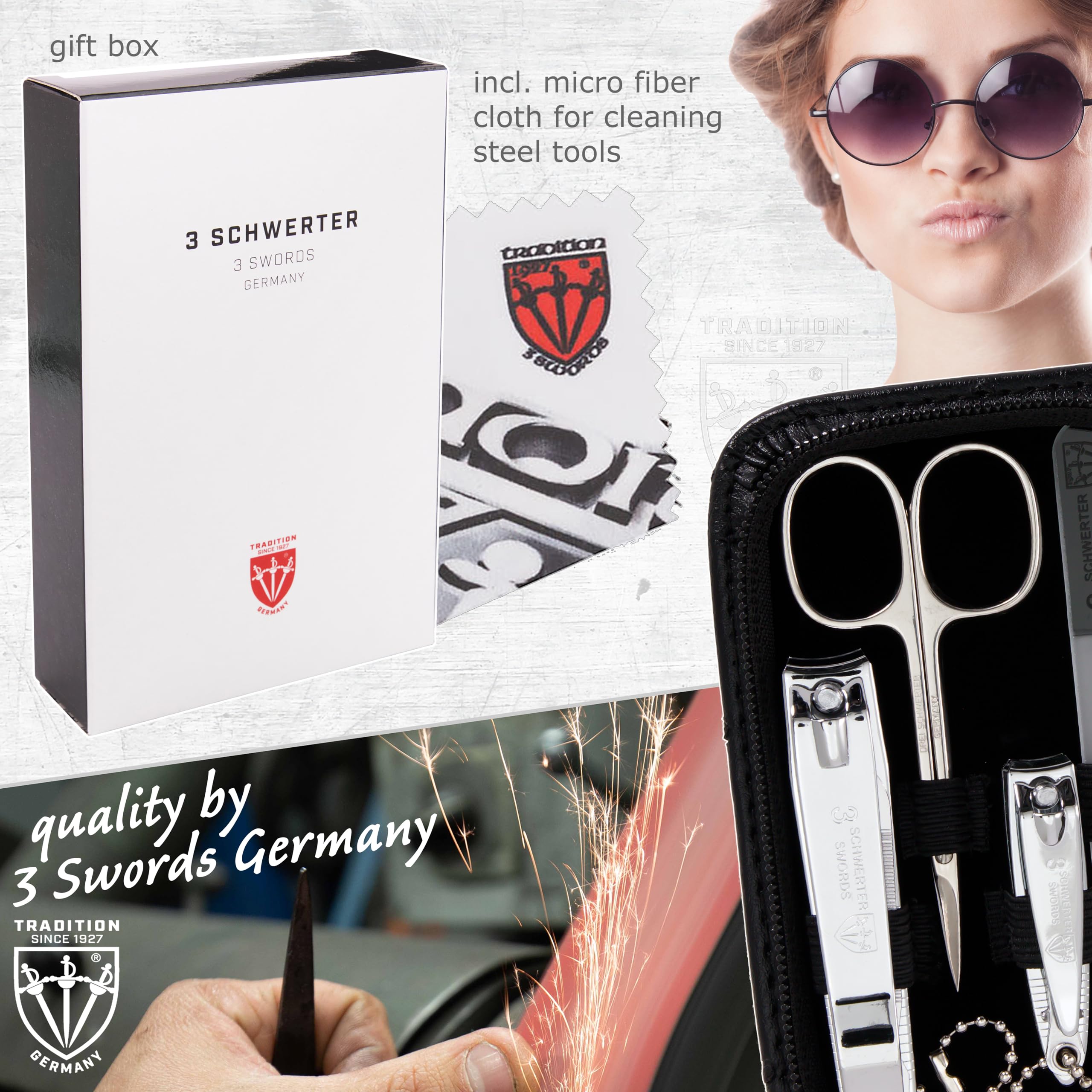 Amazon.com : 3 Swords Germany - brand quality 8 piece manicure