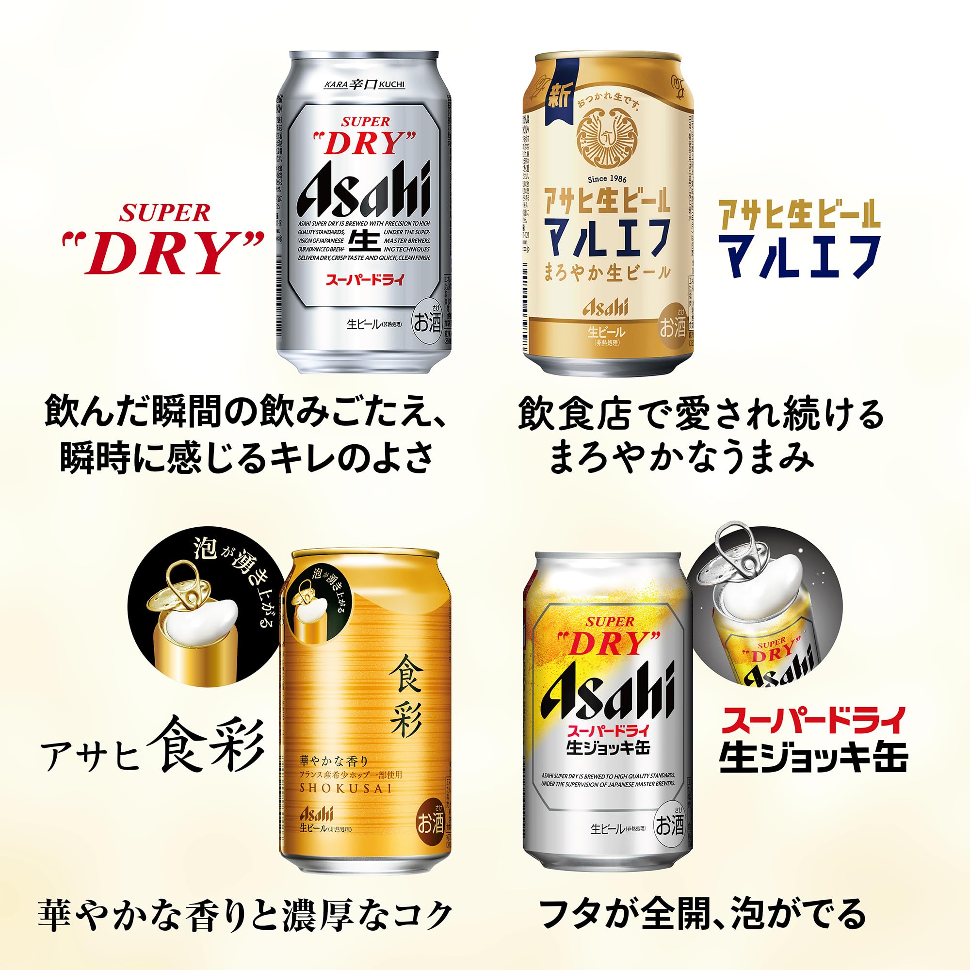 Amazon.co.jp: 【お歳暮 ギフト】アサヒ スーパードライ 4種飲み比べ