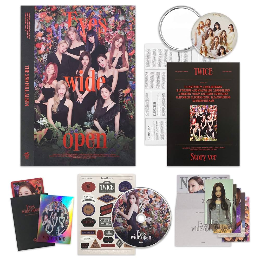TWICE 2nd Album - EYES WIDE OPEN [ STORY ver. ] CD + Photobook +