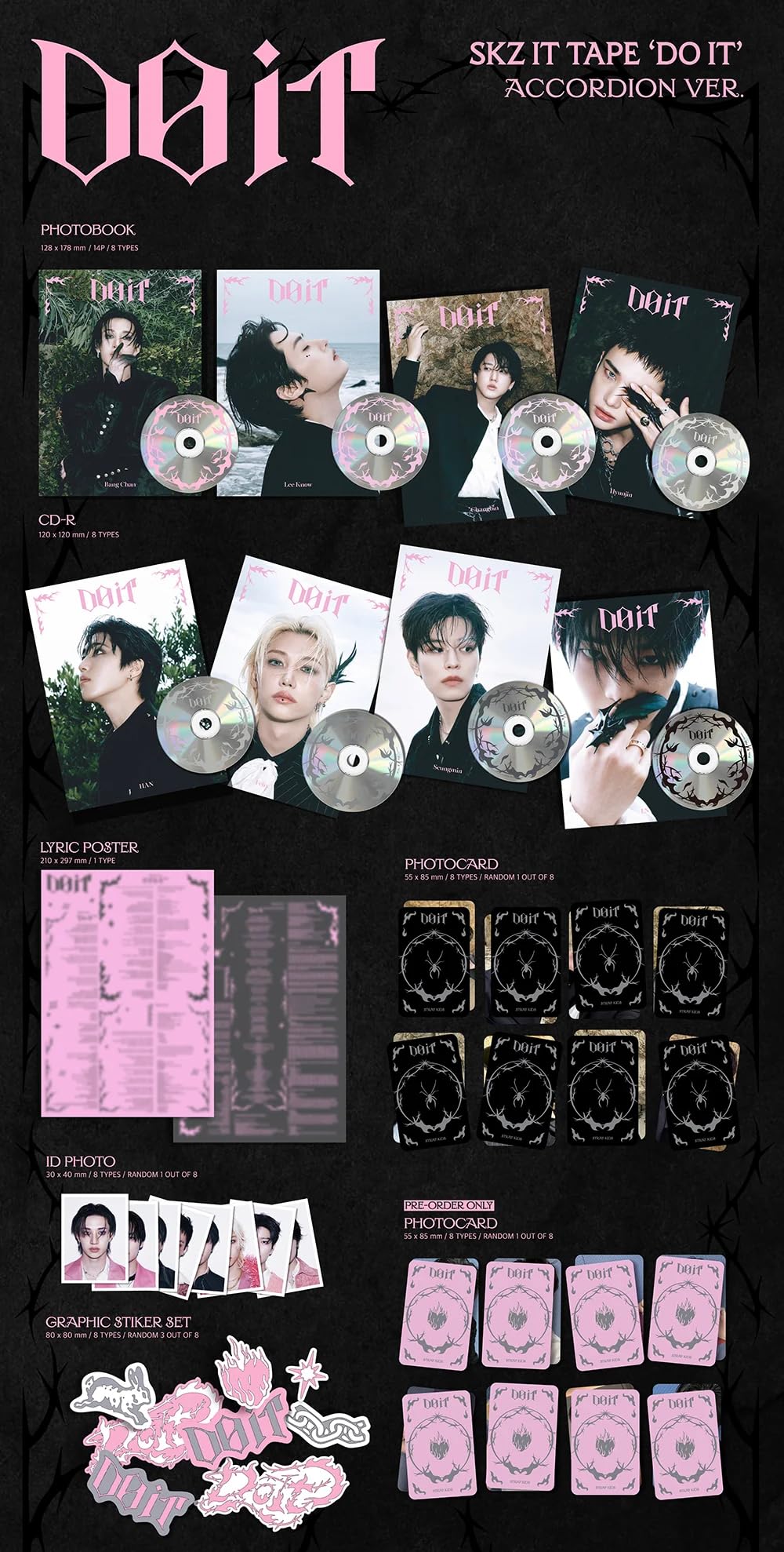 Amazon.com - Stray Kids Do It SKZ IT TAPE Accordion [Hyunjin Ver