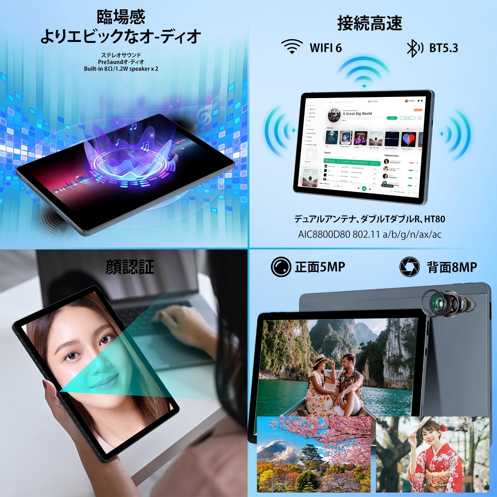 Amazon.co.jp: 【Android 14 11インチ】HiGrace タブレット Wi-Fi