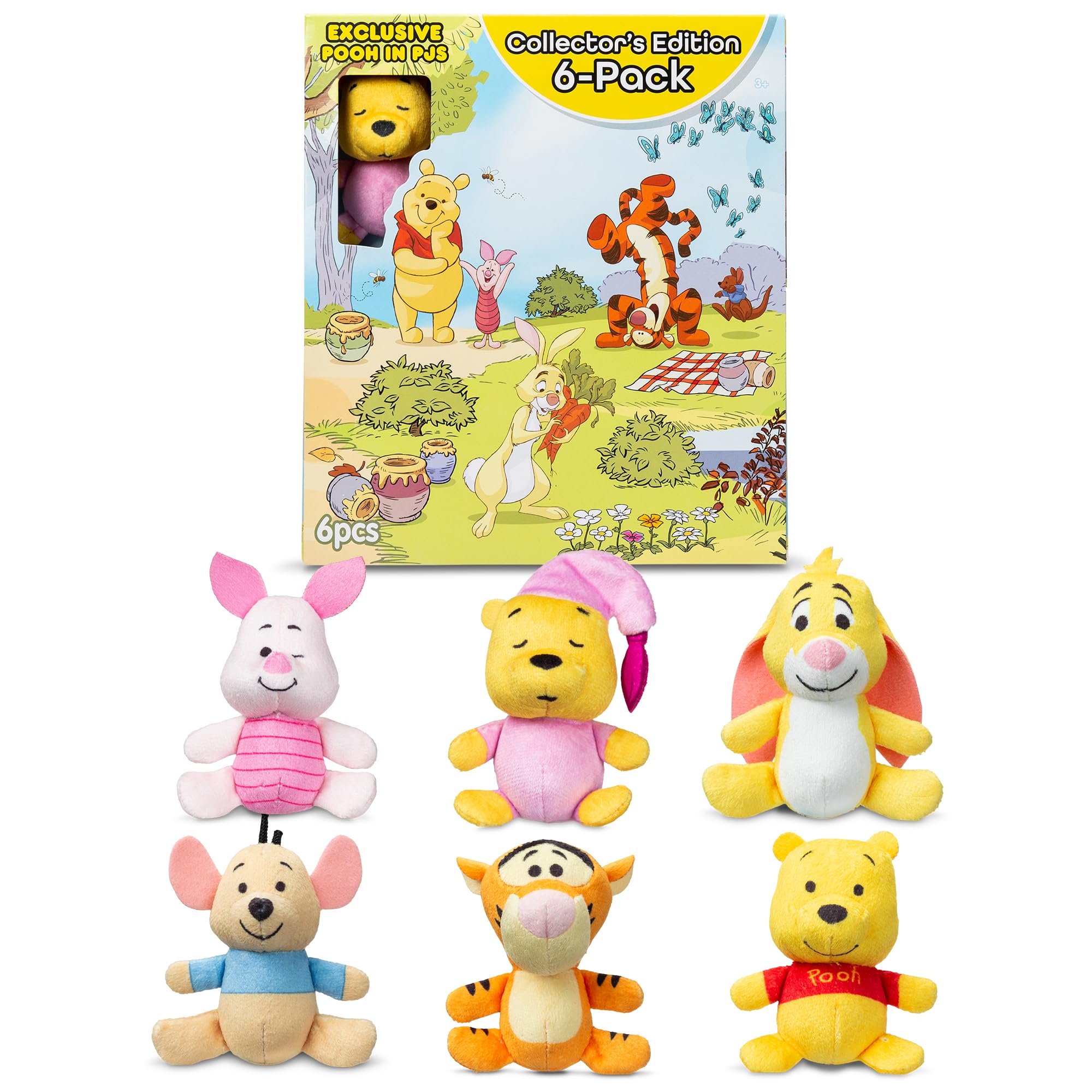 Amazon.com: Micro Teenies Winnie The Pooh and Pals 6 Pack
