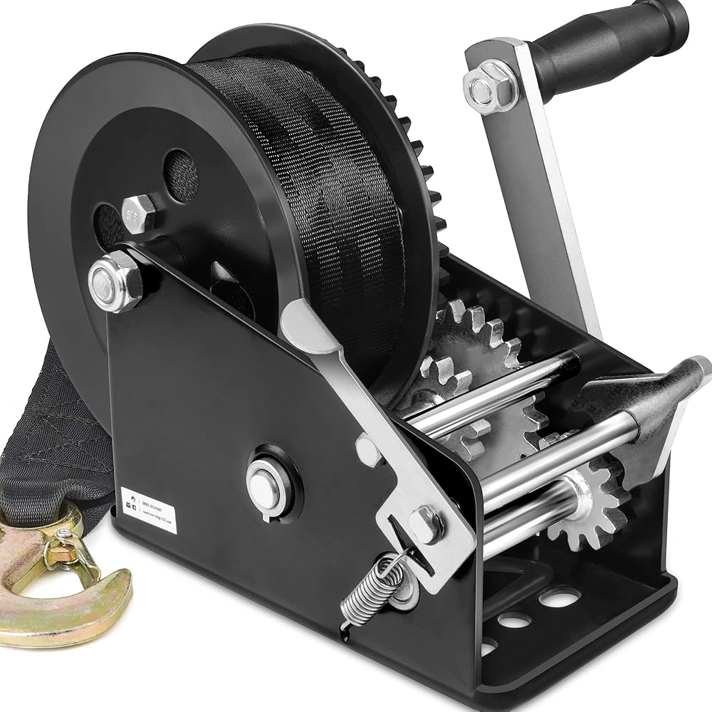 Amazon.co.jp: Megalint ボートトレーラーウインチ 3500ポンド 33