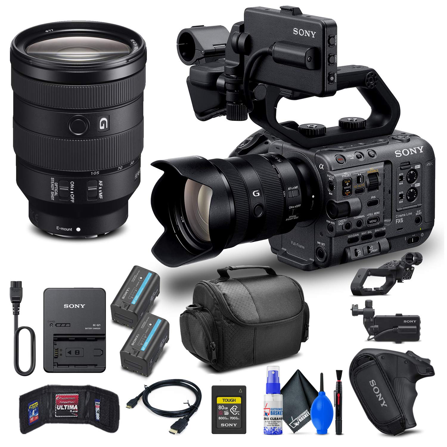 Amazon.com : Sony FX6 Digital Cinema Camera Kit with 24-105mm Lens