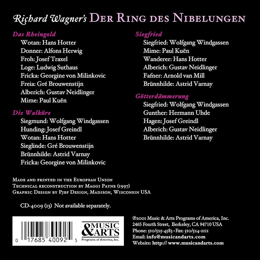 Amazon.co.jp: ワーグナー:楽劇「ニーベルングの指環」全曲: Music