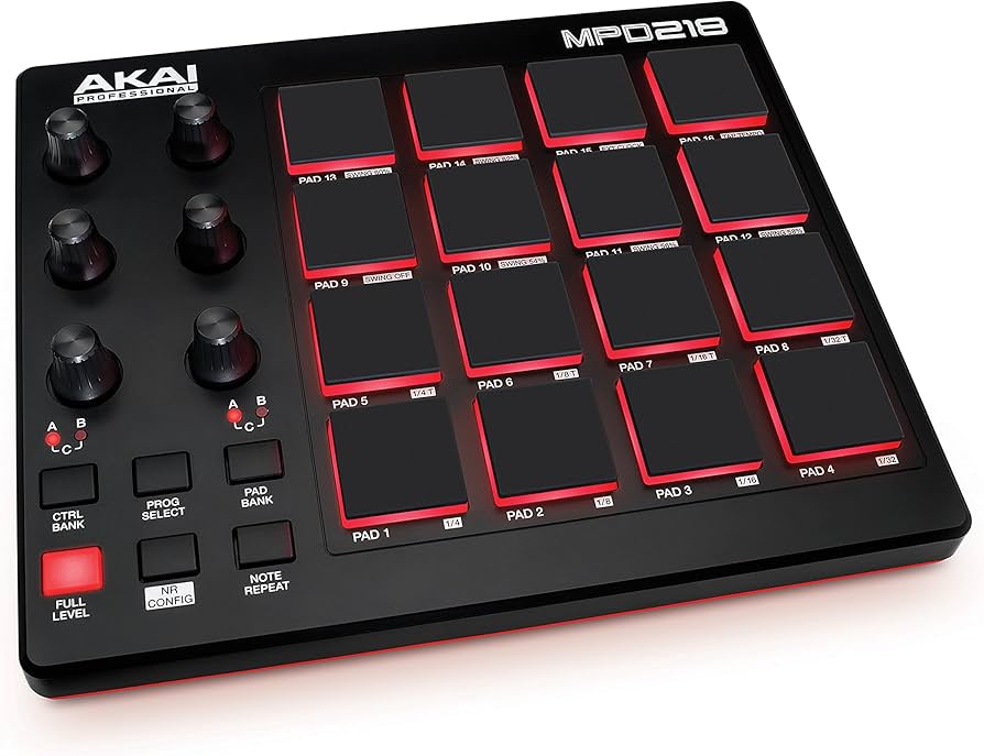 Amazon.com: Akai Professional MPD218 - USB MIDI Controller with 16