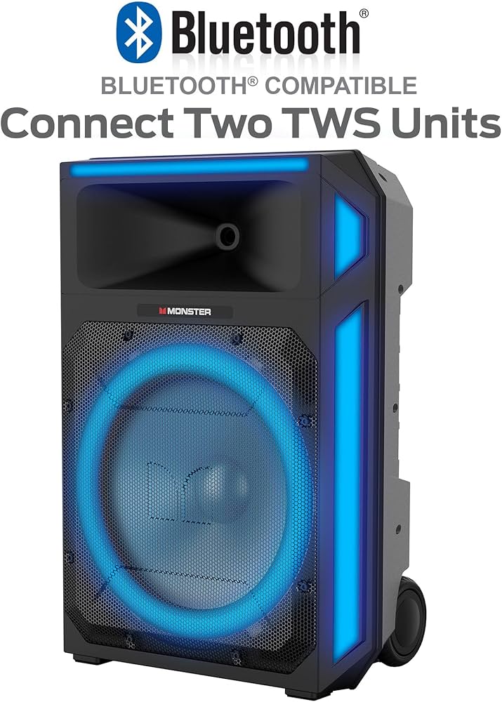 Amazon.com: Monster X6 All-in-One Bluetooth Speaker System, Party