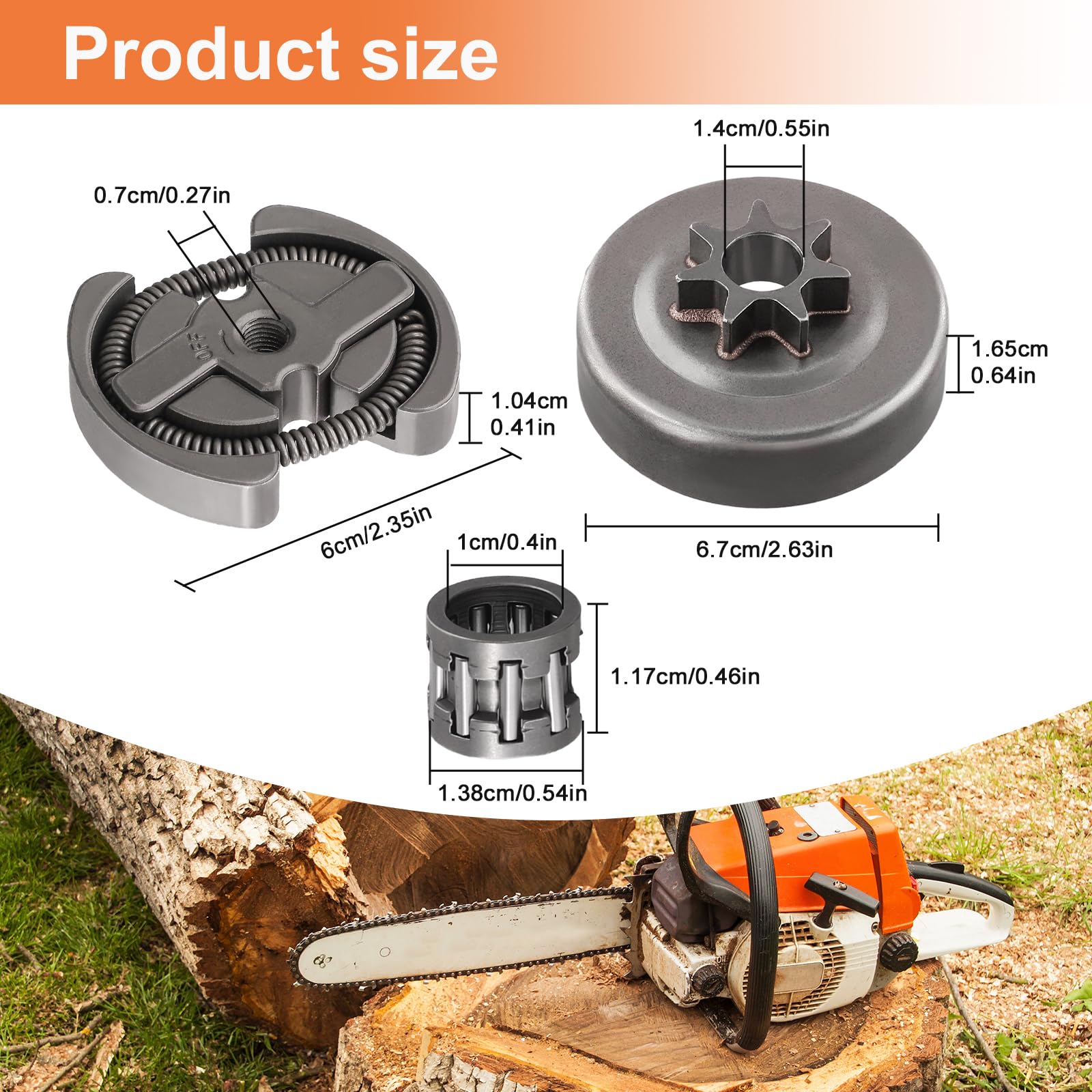 Amazon.com: Chainsaw Clutch Drum Kit,325-7T Sprocket Assembly For