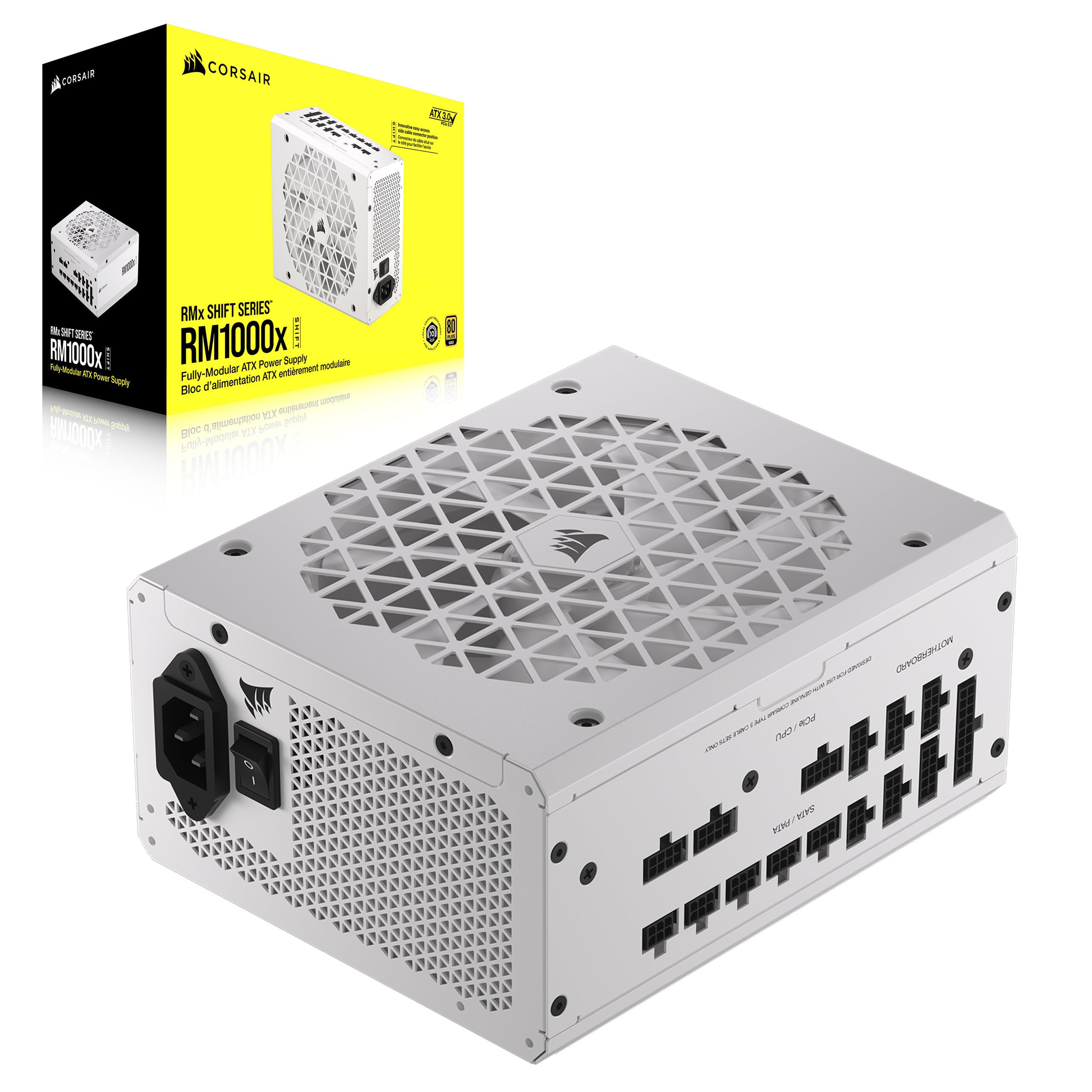 CORSAIR RM1000x Shift Fully Modular ATX Power Supply - 80 Plus