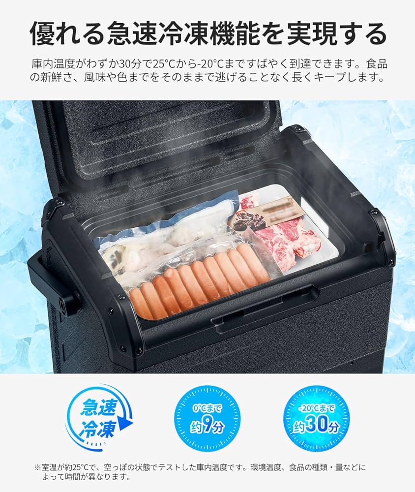 Amazon.co.jp: EENOUR 車載冷蔵庫 D18 18L -20℃～10℃ バッテリー1個