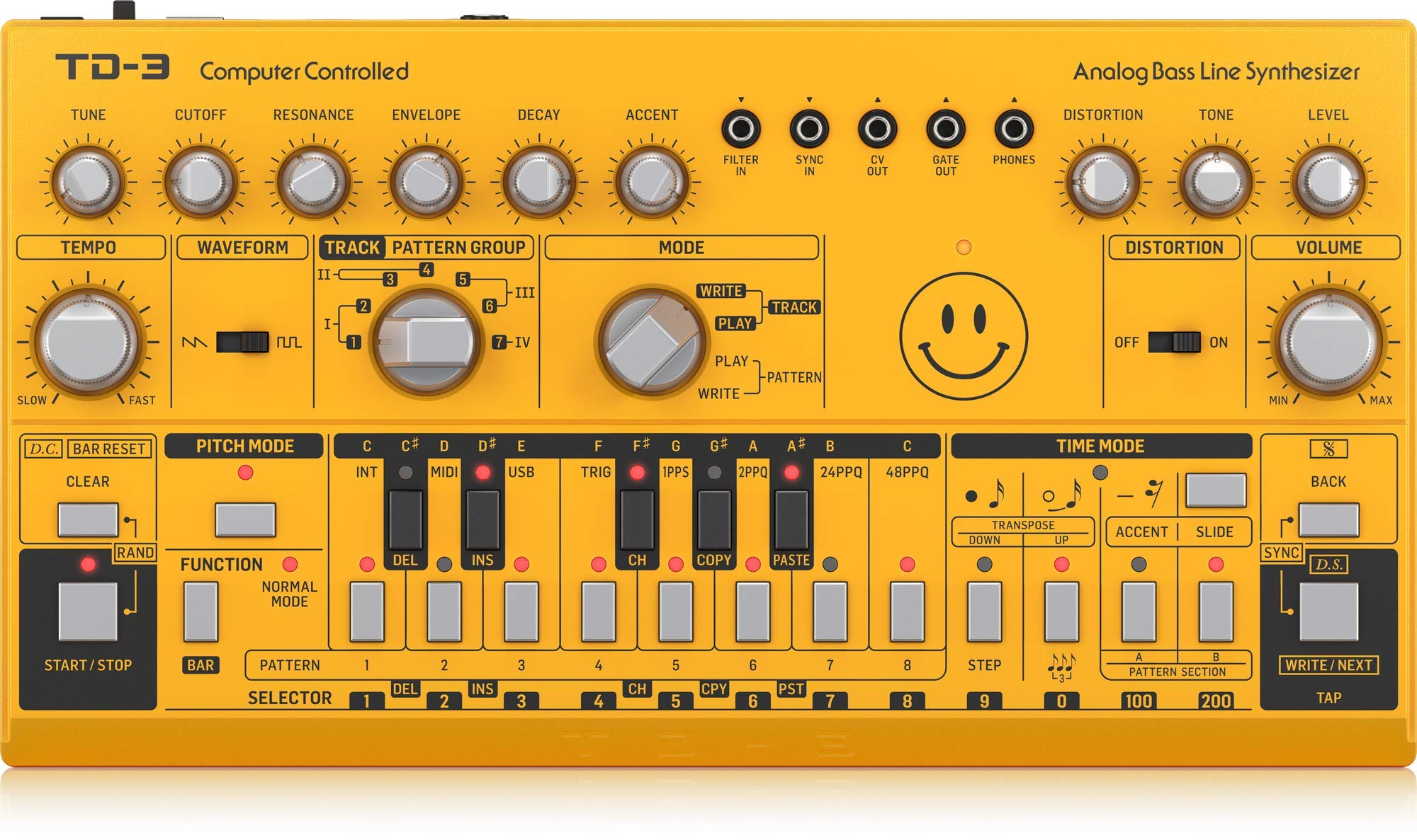 Amazon.com: Behringer TD-3-AM Analog Bass Line Synthesizer with