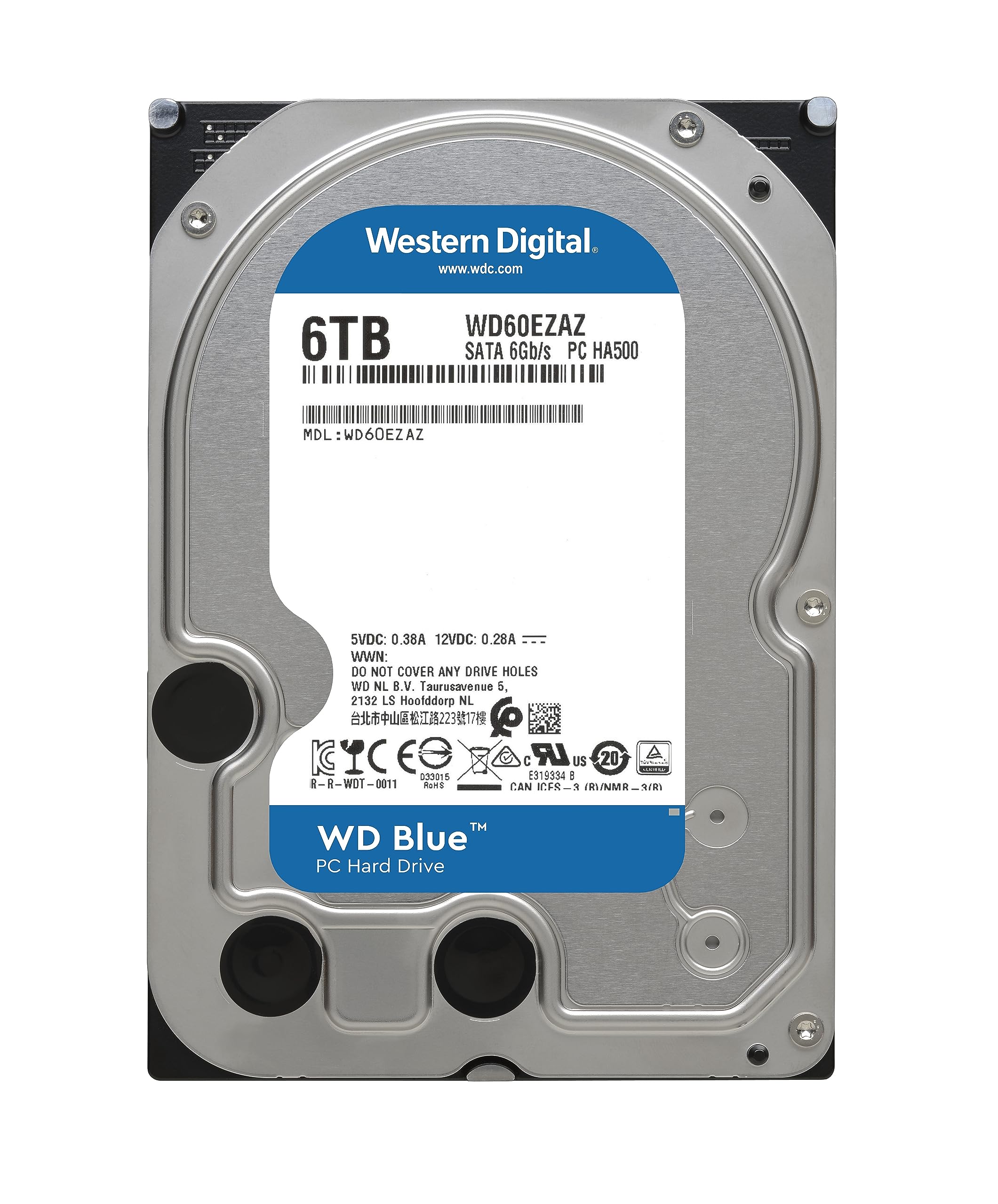 Western Digital 6TB WD Blue PC Internal Hard Drive HDD - 5400 RPM