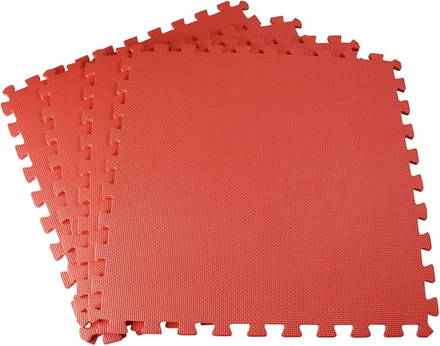 Amazon.co.jp: 昭和化学 ジョイントマット EVA 60 4枚入り レッド 60