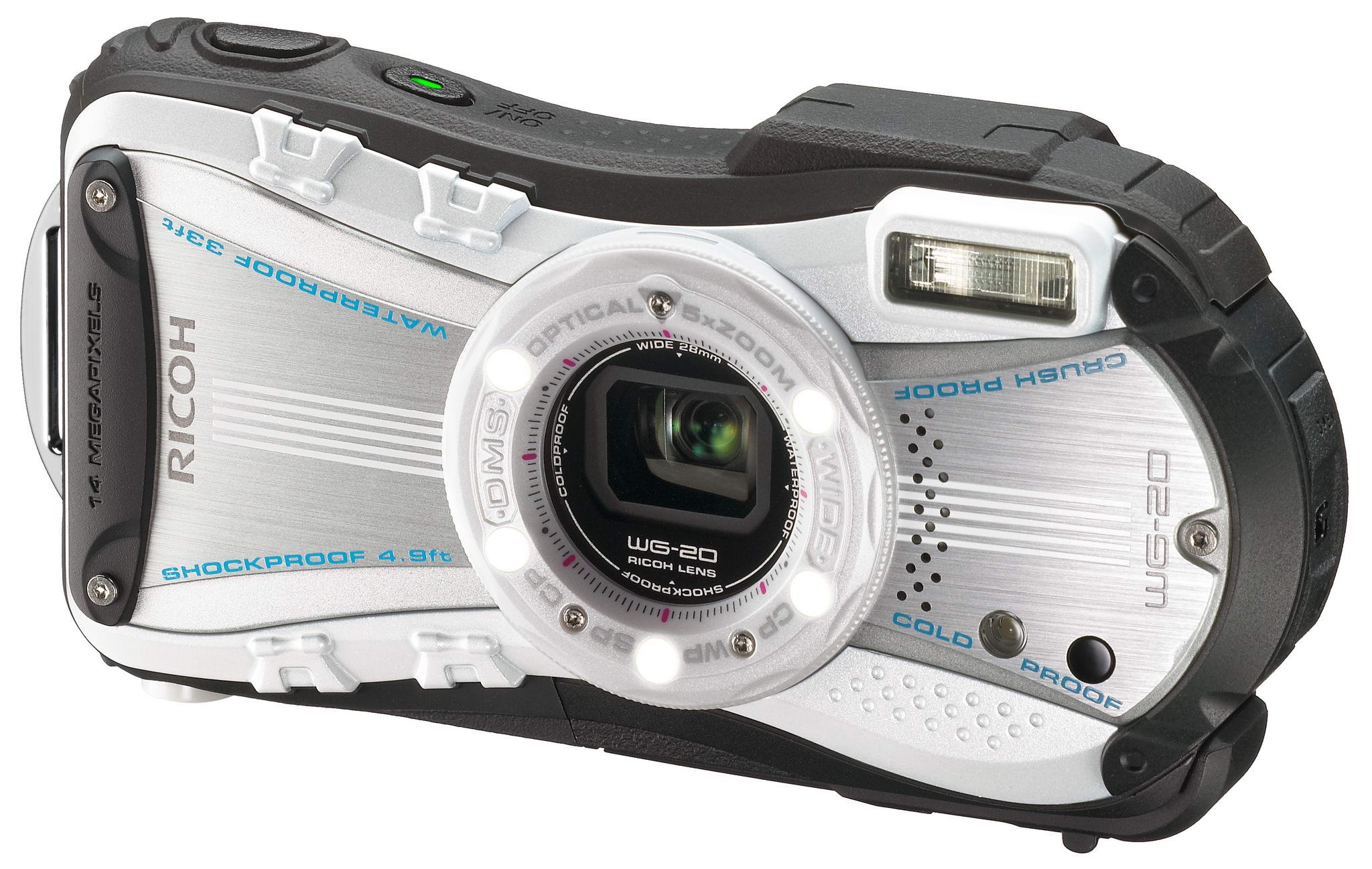 Amazon | RICOH 防水デジタルカメラ RICOH WG-20 ホワイト 防水10m耐