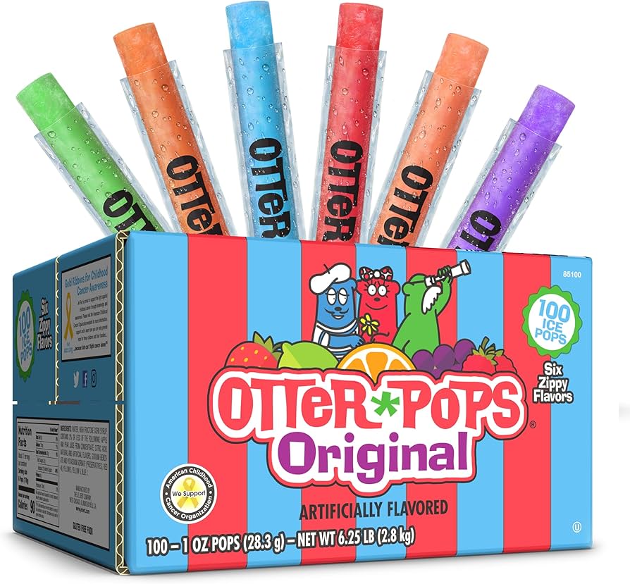 Amazon.com: Otter Pops, Original Assorted Freezer Pops, 1oz Freeze