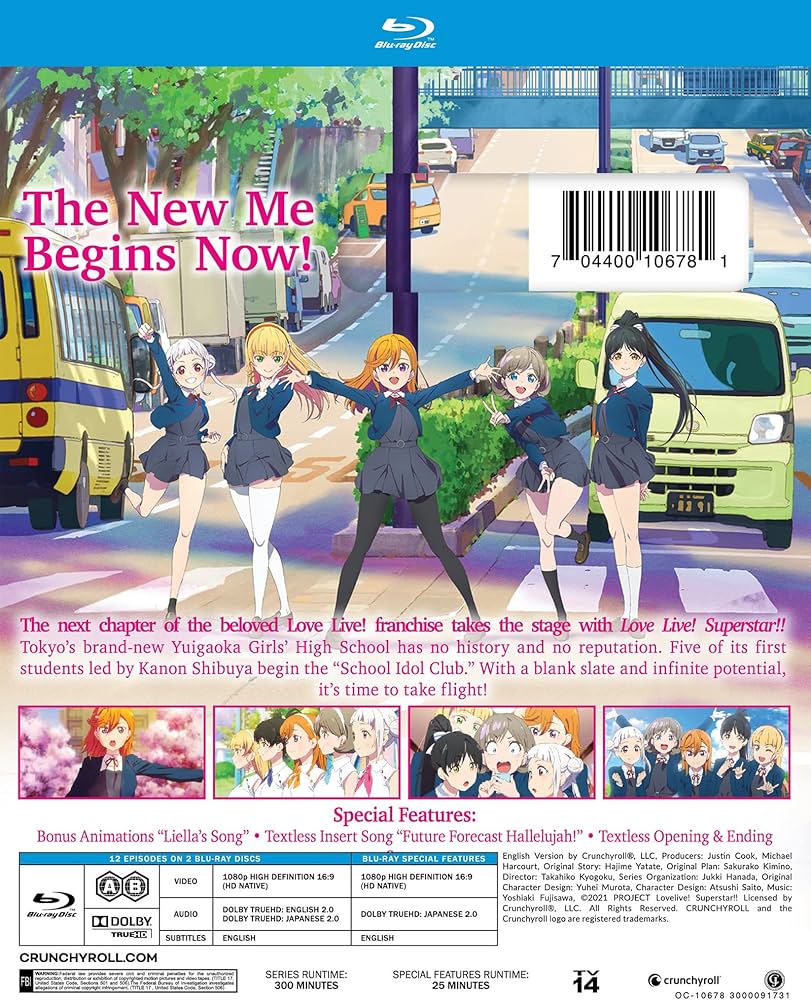 Amazon.com: Love Live! Superstar!! - Season 01 - Blu-ray : Various