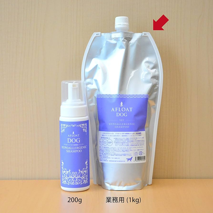 Amazon | アフロート ドッグ VET 低刺激シャンプー 1kg 業務用 犬用