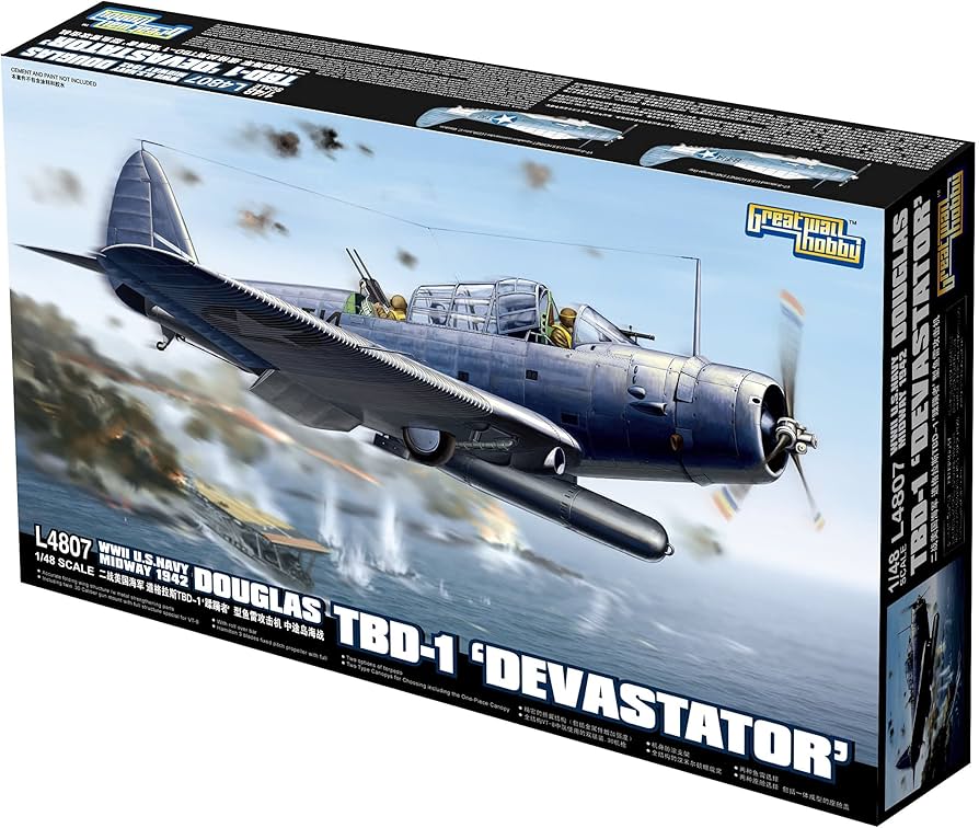 Amazon.com: Great Wall Hobby 1/48 Douglas TBD-1 