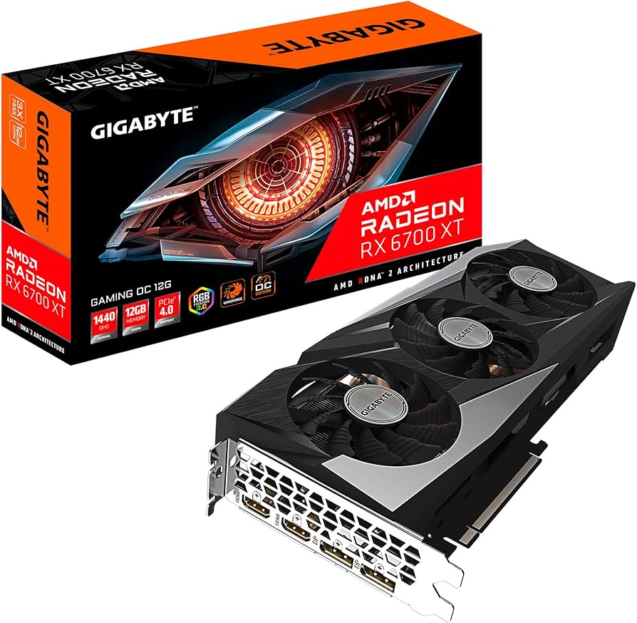 Amazon.com: GIGABYTE Radeon RX 6700 XT Gaming OC 12G Graphics Card