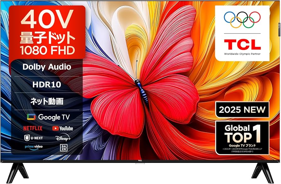 Amazon.co.jp: TCL Television, 40 V Type, Quantum Dot, FHD, LCD, 40