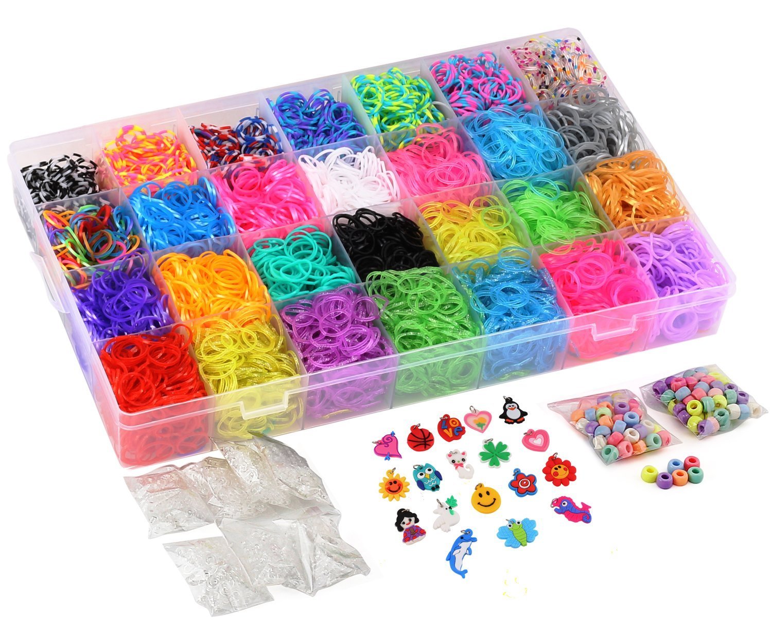 Amazon.com: DasKid 12100+ Rubber Bands Refill Loom Set 11,000+