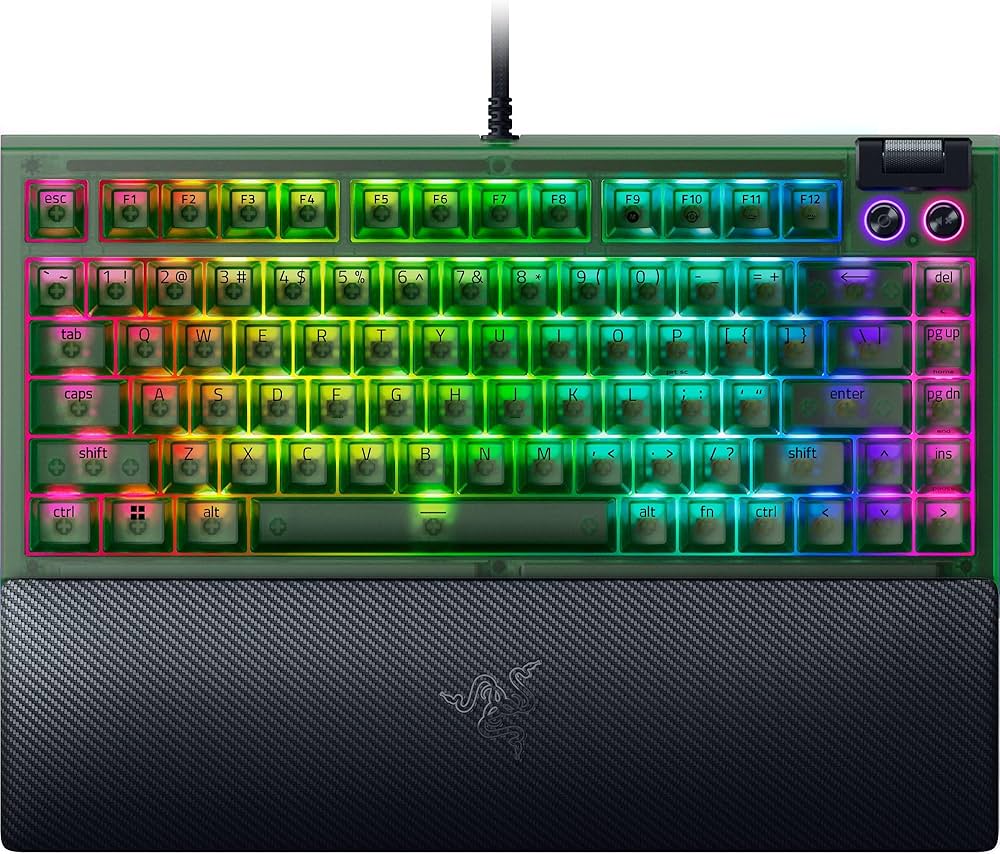 Amazon.co.jp: Razer レイザー BlackWidow V4 75% Phantom Green