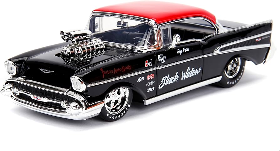 Amazon.com: Jada Big Time Muscle 1:24 1957 Chevy Bel Air Die-Cast