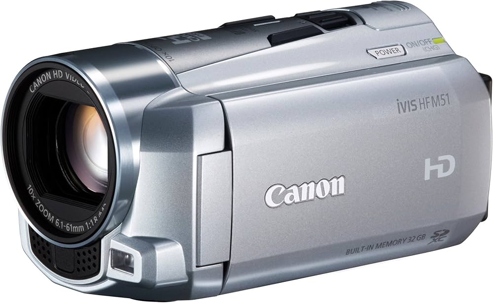 Amazon | Canon デジタルビデオカメラ iVIS HF M51 シルバー 光学10倍