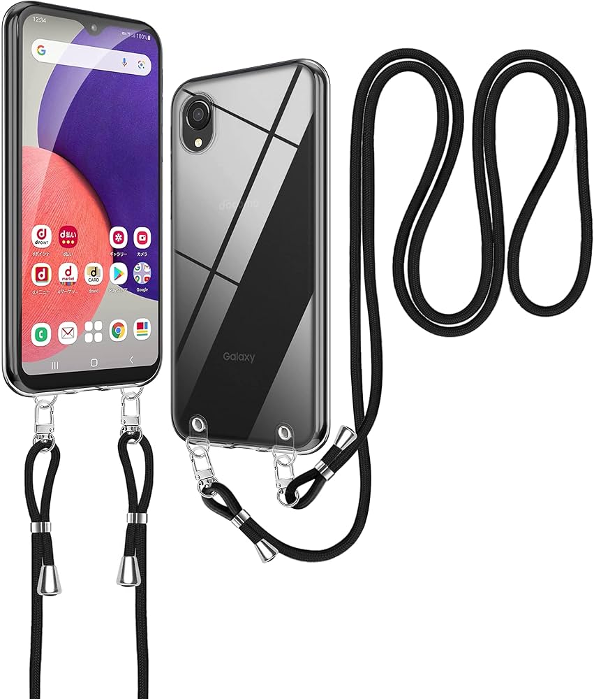 Amazon.co.jp: Galaxy A22 5G ケース クリア ショルダー Galaxy a22