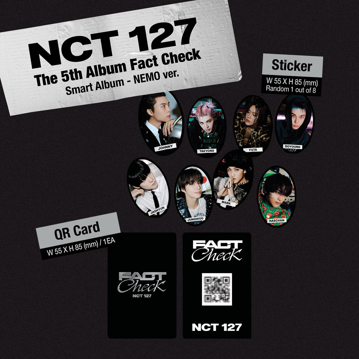 Amazon.com: NCT - 5TH ALBUM [Fact Check] (QR Ver.) Package +