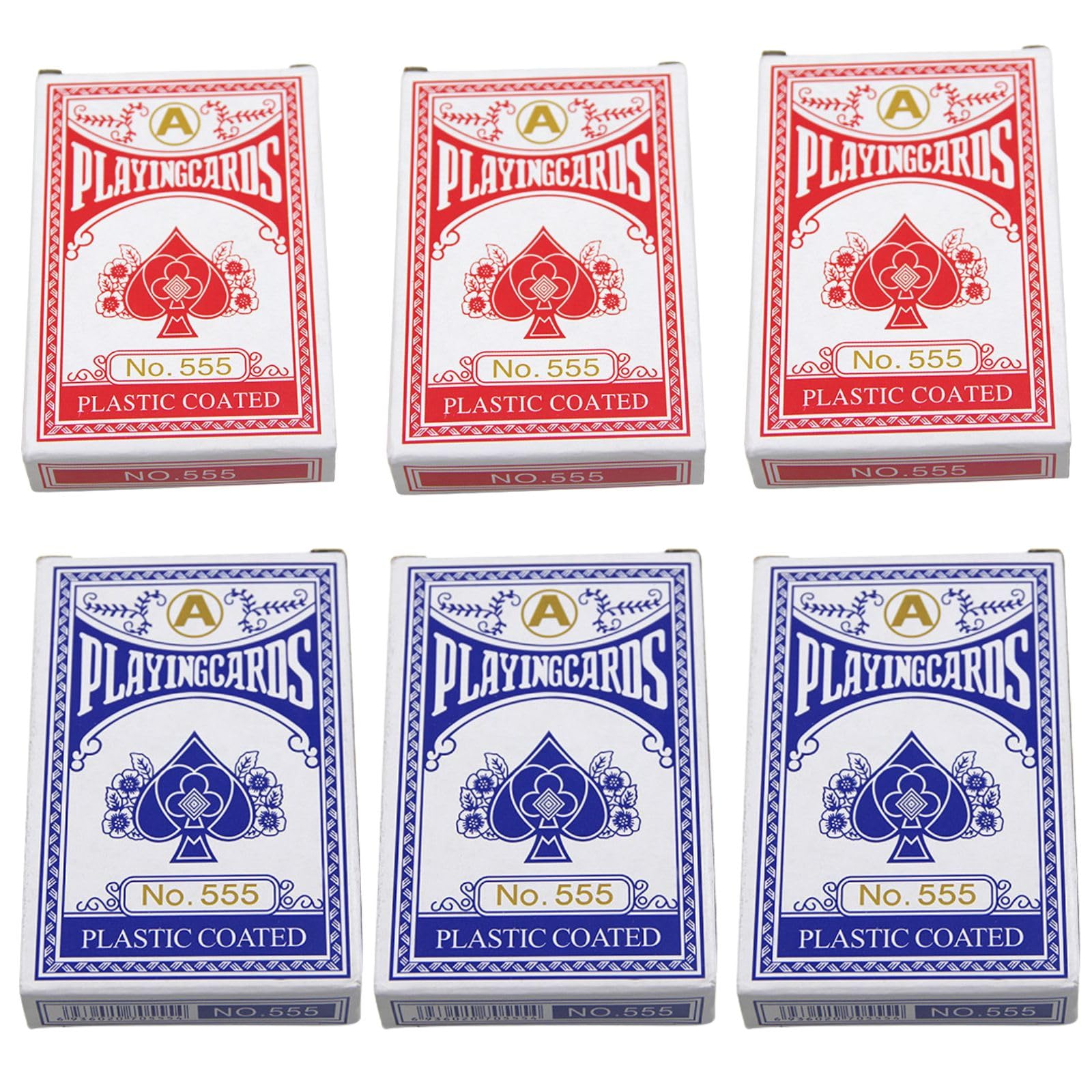 Amazon.co.jp: ユアクト 6パックセット トランプ 紙 バカラ ポーカー