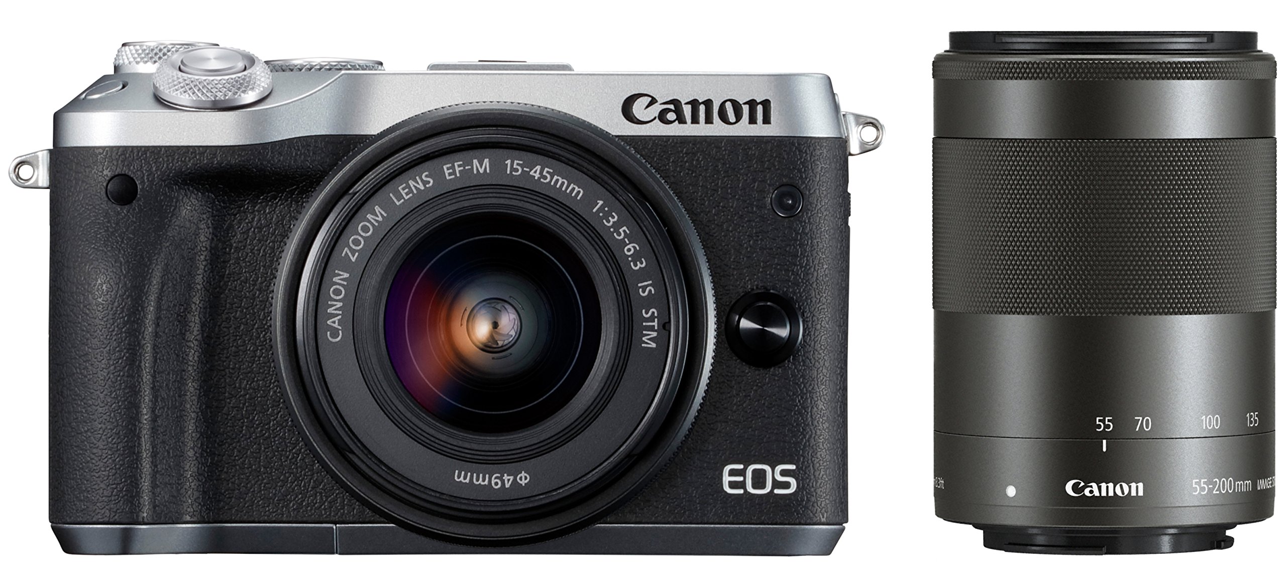 Amazon | Canon ミラーレス一眼カメラ EOS M6 ダブルズームキット