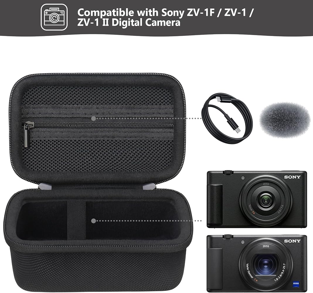 Amazon.com : Supmay Hard Travel Case for Sony ZV-1F / ZV-1 / ZV-1