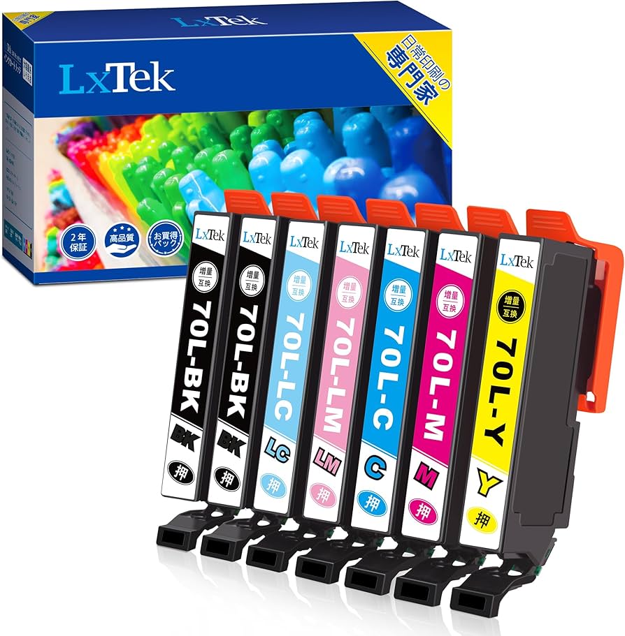 Amazon.co.jp: LxTek IC6CL70L 互換インクカートリッジ エプソン(Epson