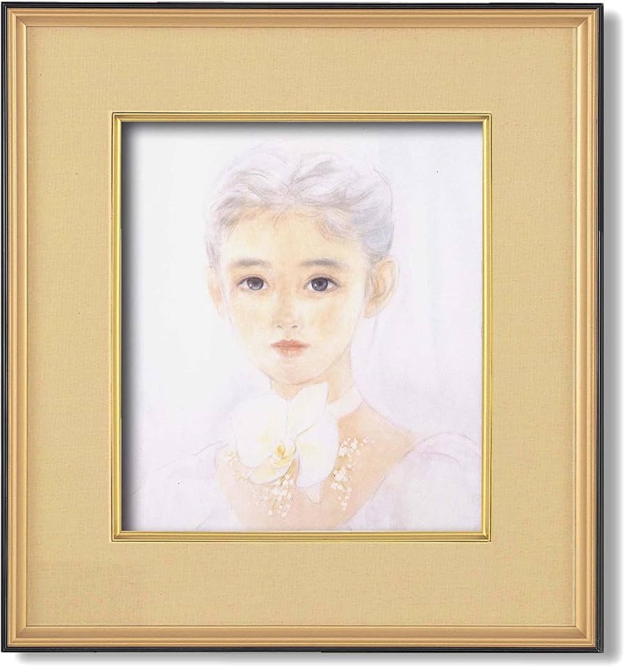 Amazon.co.jp: おおた慶文色紙額(金) (満ちる) : ホーム＆キッチン