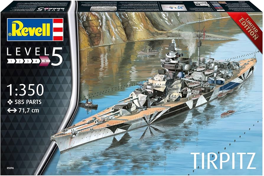 Amazon | ドイツレベル 1/350 ドイツ戦艦 テルピッツ プラモデル
