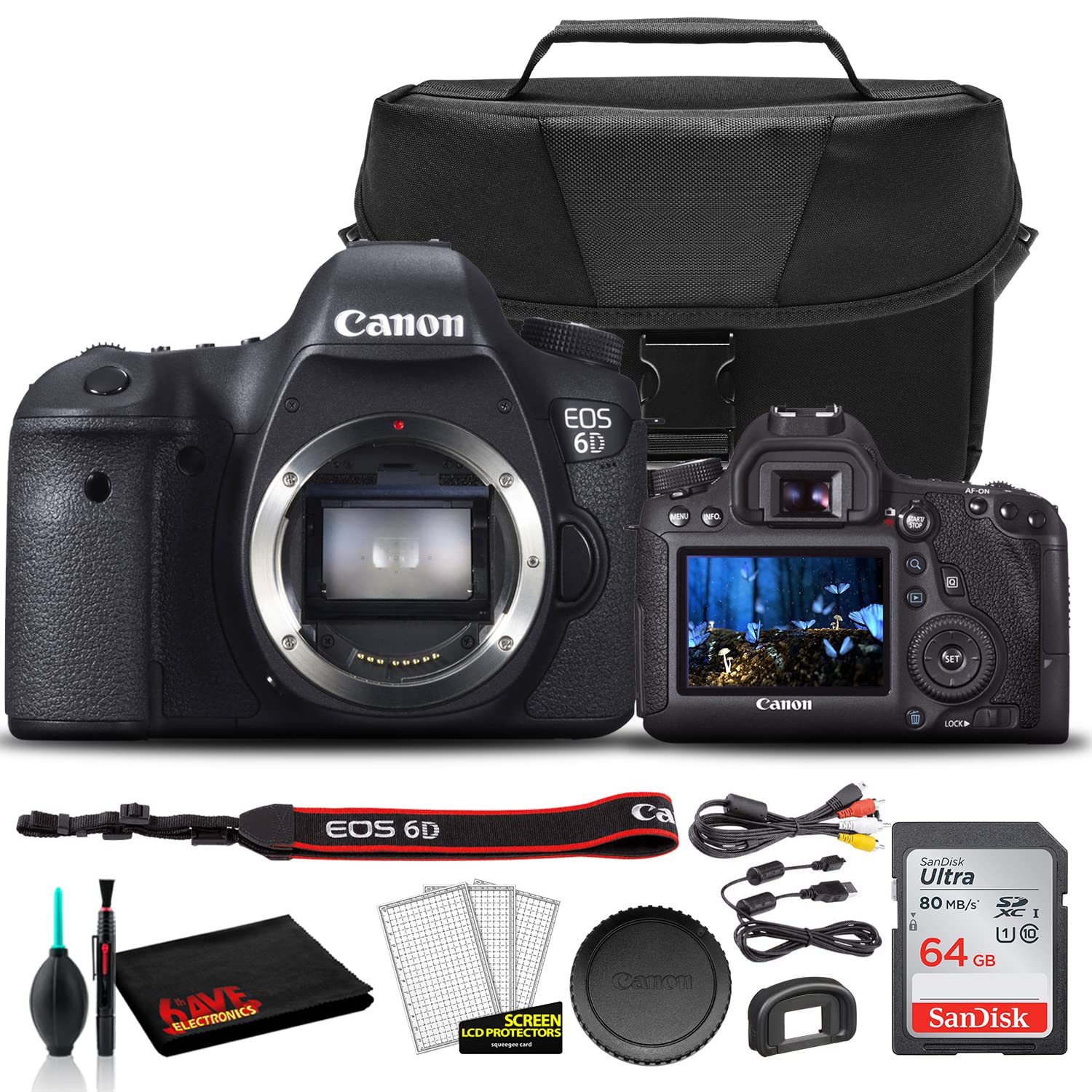 Amazon.com : Canon EOS 6D DSLR Camera (Body Only) (8035B002) + EOS