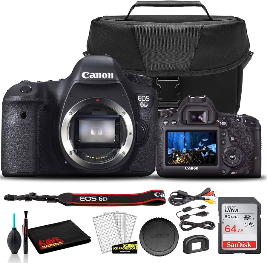 Amazon.com : Canon EOS 6D DSLR Camera (Body Only) (8035B002) + EOS