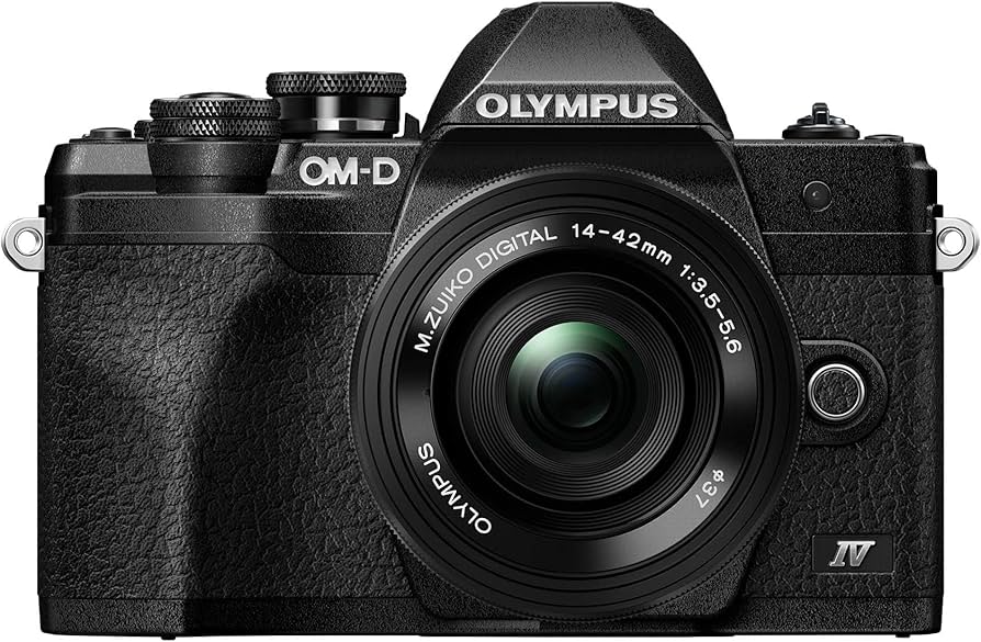 Olympus OM-D E-M10 Mark IV Corpo preto com kit de lentes M.Zuiko