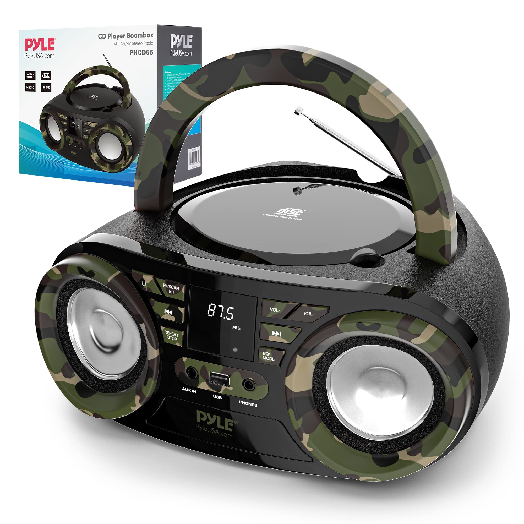 Amazon.com: PYLE CD PLAYER PORTABLE, CD PLAYERS FOR HOME, PORTABLE