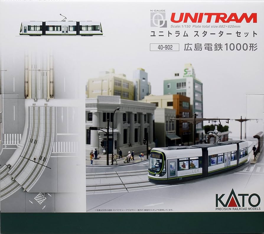 Amazon | KATO Nゲージ ユニトラムスターターセット 広島電鉄1000形 40