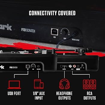Numark PT01 Scratch | DJ Turntable for Portablists With User