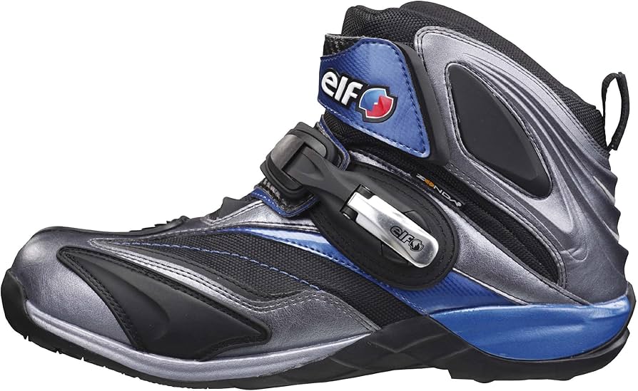 Amazon.co.jp: エルフ(ELF) バイクシューズ Synthese 14 シルバー