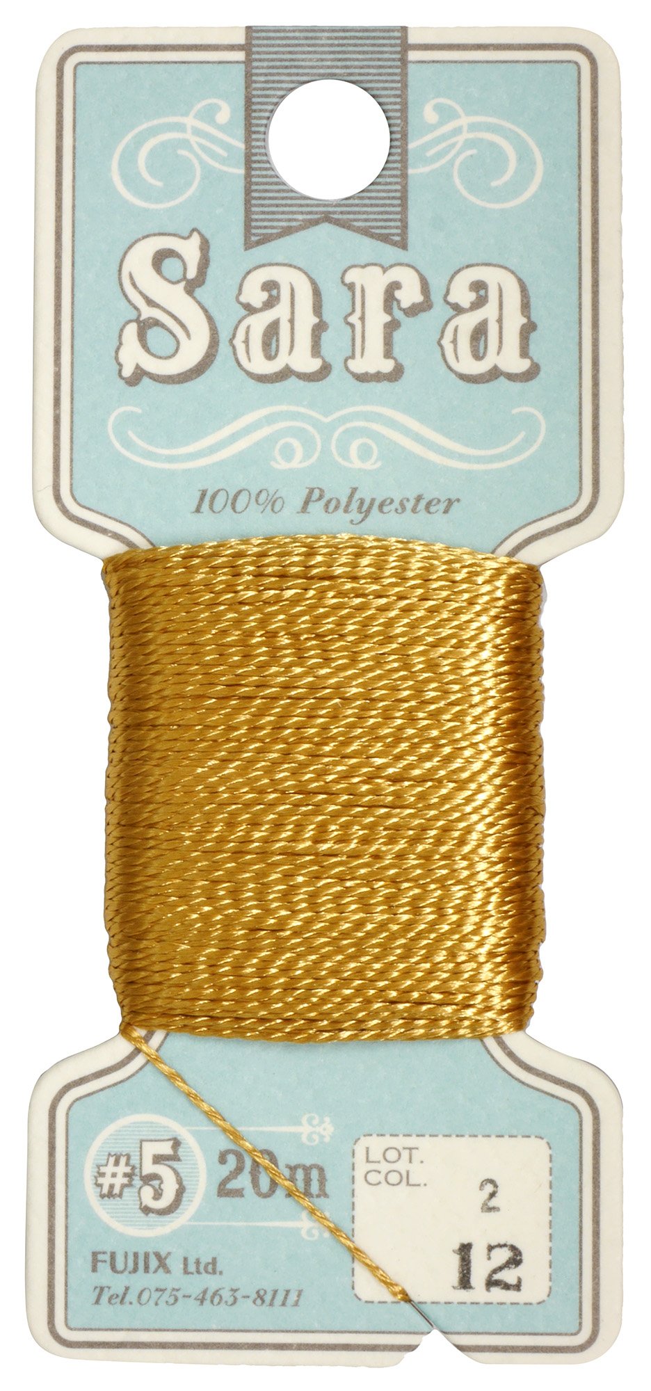 Amazon | FUJIX ステッチ糸 Sara サラ #5 20m Col.12 マスタード