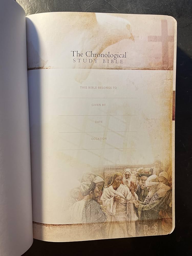 The Chronological Study Bible (NKJV) [Bonded Leather]: Anonymous