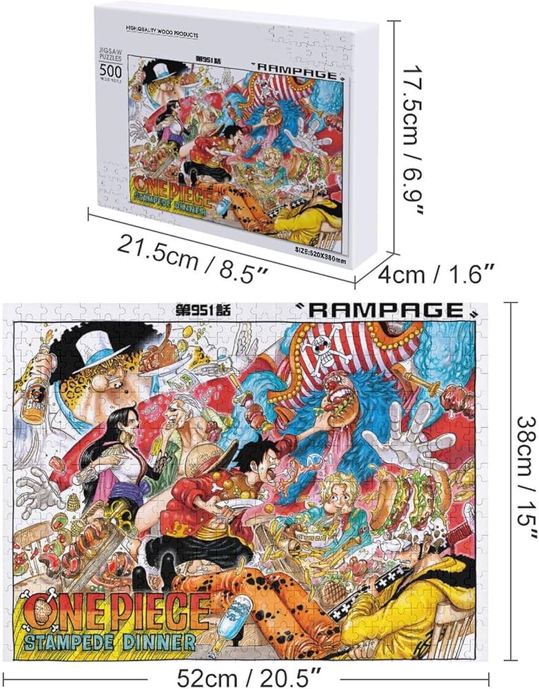 Amazon.co.jp: ワンピース/ONE PIECE 500/1000ピース 木製パズル 減圧