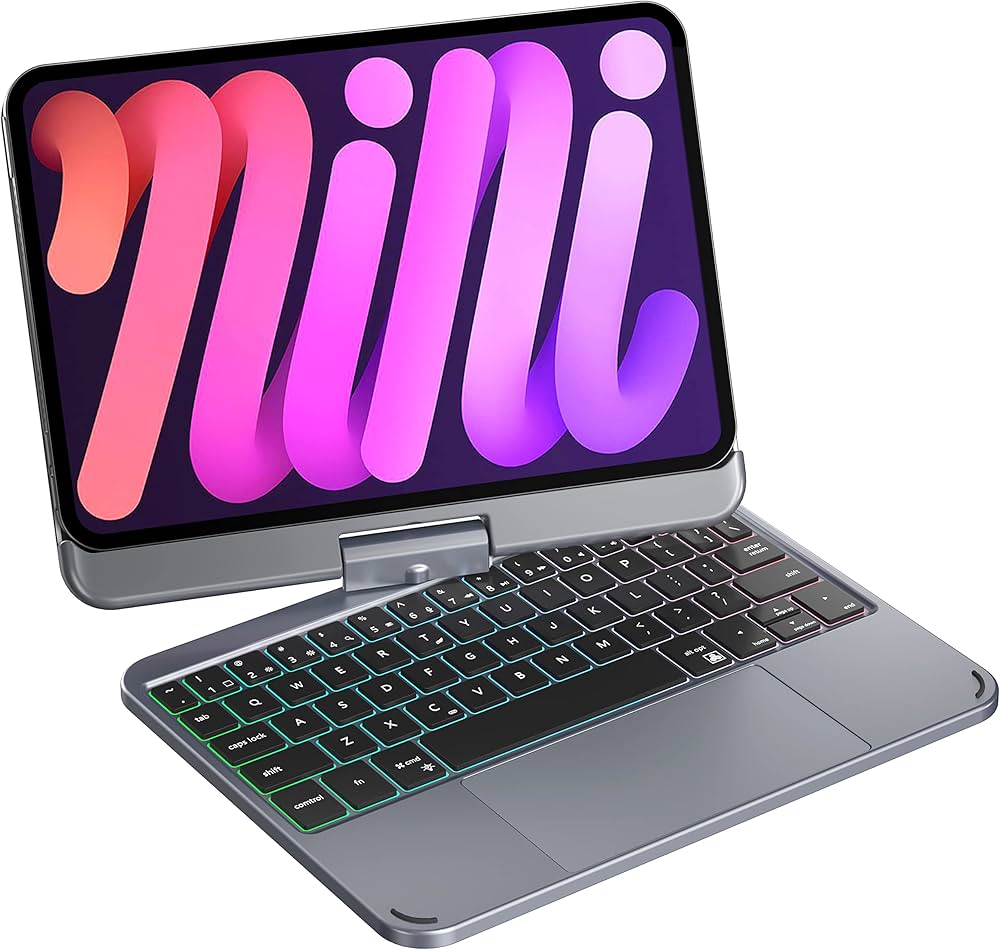 Amazon.co.jp: doqo iPad Mini 7 & Mini 6 ケース キーボード付き 第6