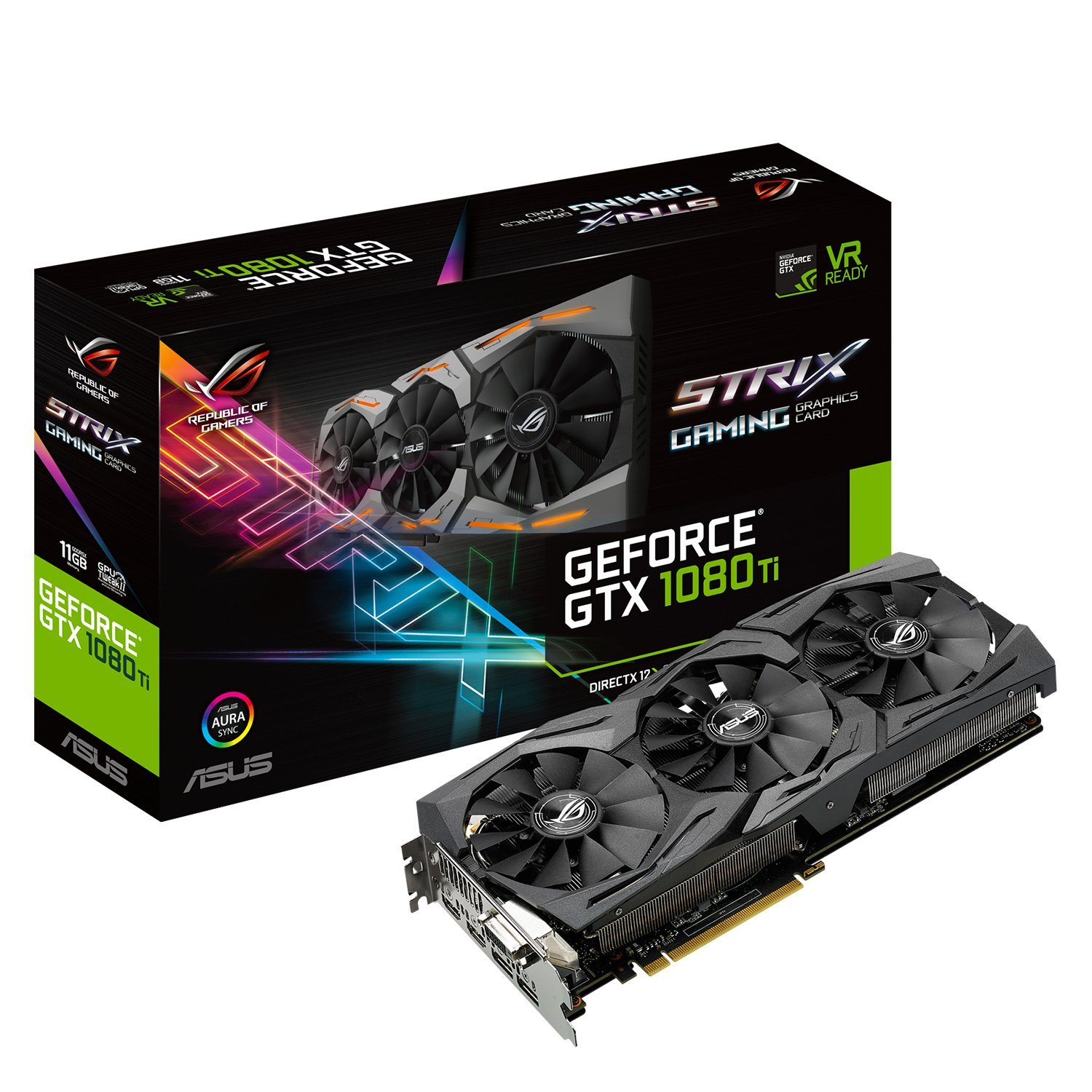 Amazon.com: ASUS ROG STRIX GeForce GTX 1080 TI 11GB VR Ready 5K HD
