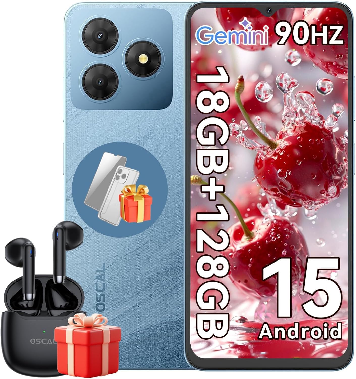 Amazon | OSCAL Flat2 Android15 スマートフォン本体 18GB+256GB+2TB